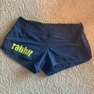 Rabbit running shorts, size small